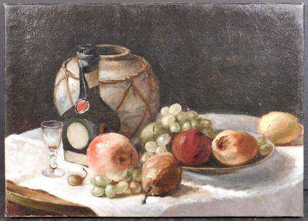 William Merritt Chase, Attributed: The Cup That Cheers: William Merritt Chase (1849 - 1916) Attributed/Manner of: The Cup That Cheers. Oil on canvas, unframed. This item is accompanied by a full conservation report from Baumgartner Fine Art Restoration. Th
