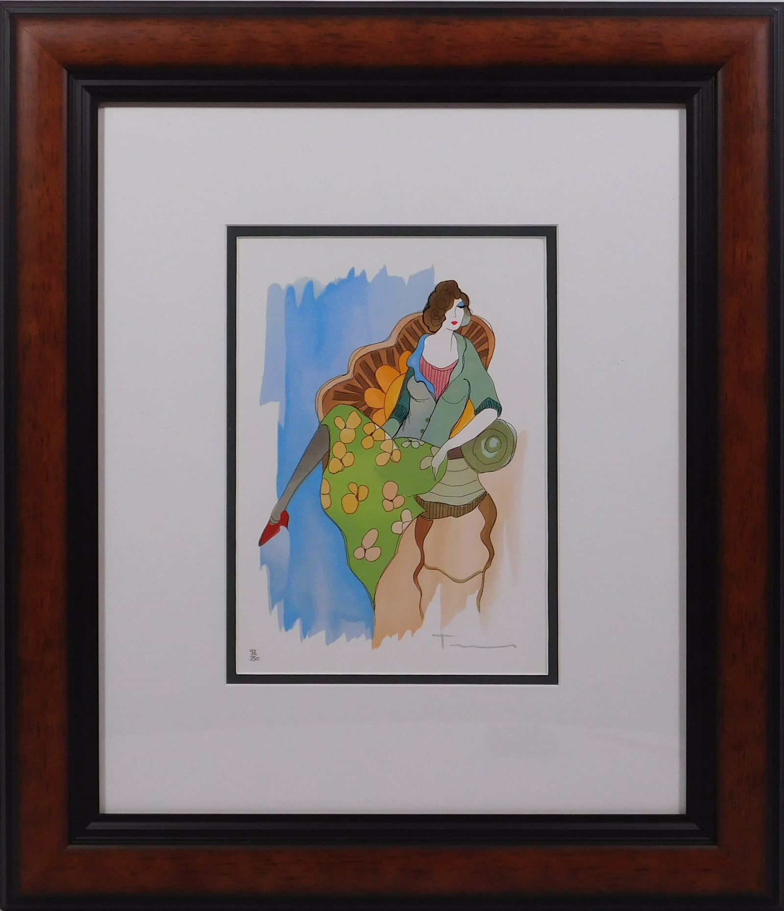 Itzchak Tarkay : Sunflowery Afternoon (1 of 7)