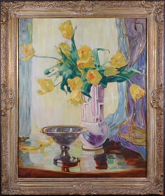 Hathaway: Yellow Tulips in Vase