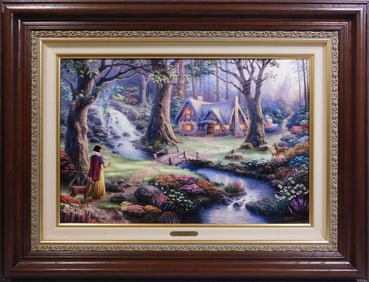 Thomas Kinkade: Snow White Discovers the Cottage