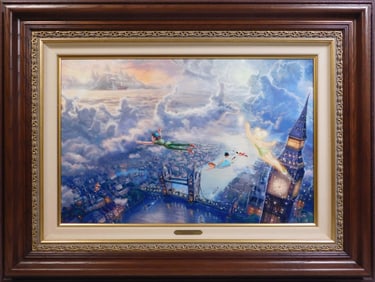 Thomas Kinkade: Tinker Bell and Peter Pan Fly to Wonderland