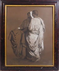 E Shubert: Two Robed Figures (Orpheus and Eurydice)