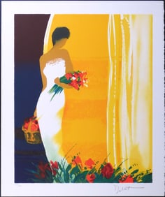 Emile Bellet: Woman in White
