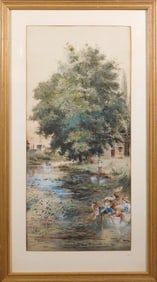 Children in a Canoe