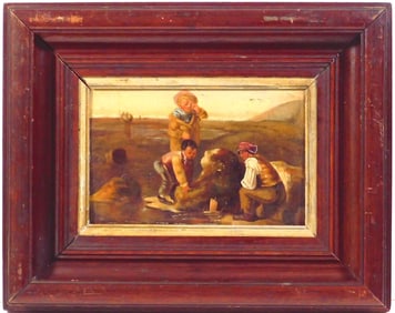 Primitive School: Boys Playing On a Beach