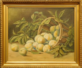 American School Still Life with Peaches