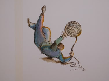 Man Falling on Back