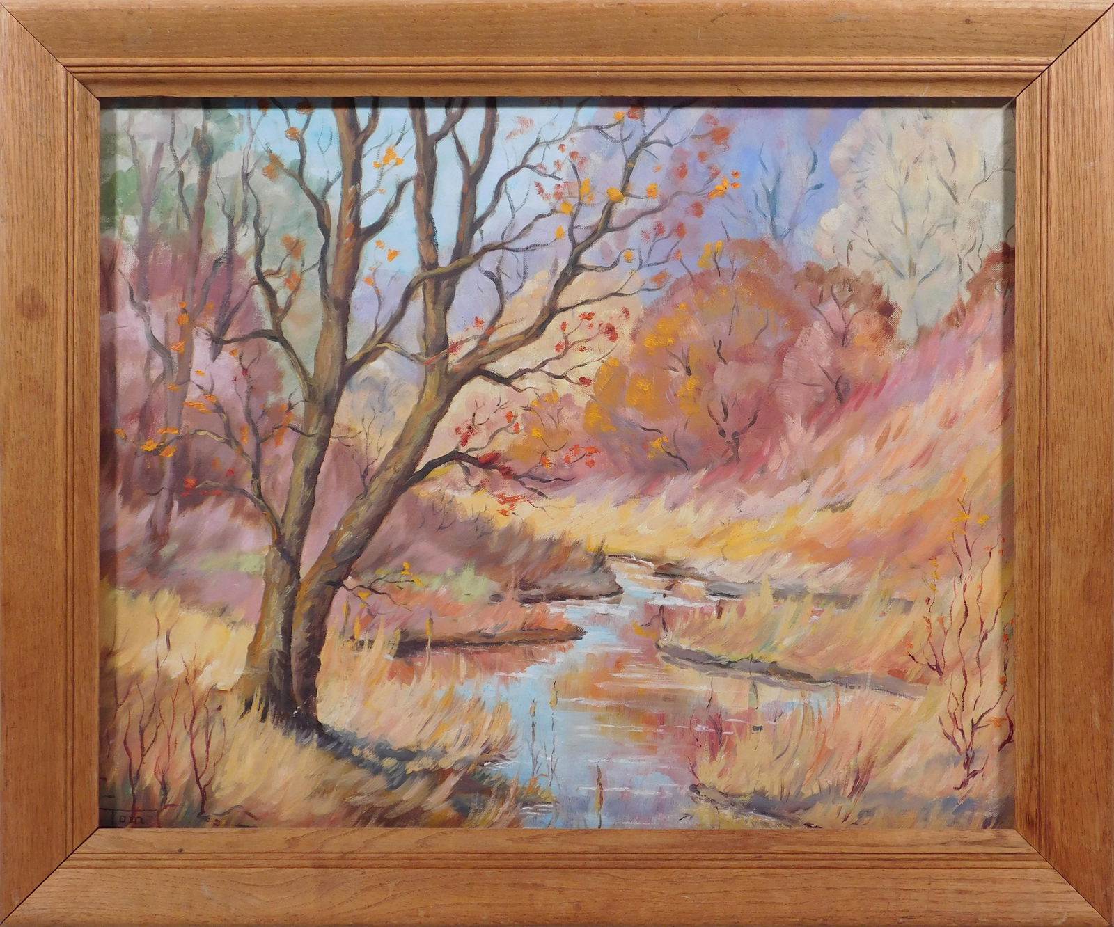 Tom Covert: Bear Wallow, Brown County Indiana: Tom Covert (American, 20th Century): Bear Wallow, Brown County Indiana, 1960. Oil on board, signature lower left, framed. 22.75 x 18 inches sight, 27.25 x 22.25 inches framed. Private collection, New