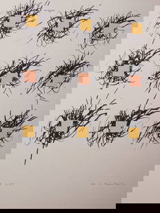Bill Newkirk: Abstract Composition: Bill Newkirk: Abstract Composition, silkscreen on paper, edition of 250, signed, unframed. From seventh annual RISD silkscreen portfolio in 1976. 20x16 in. paper Private collection, Boston.