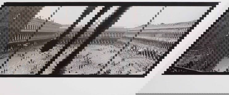 Eric Lewandowski : Piazza San Marco, Venice: Eric Lewandowski (American, b. 1972), Piazza San Marco, Venice, 2001, Limited Ed. 3/25, Silver Gelatin Print. Signed and titled reverse. 9 ½ x 24 inches. Private Collection, Boston, USA.