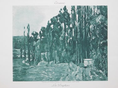 After Paul Cezanne: Les Peupliers