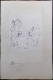 Style of Pablo Picasso:?Collection of 5 Caricature Sketches
