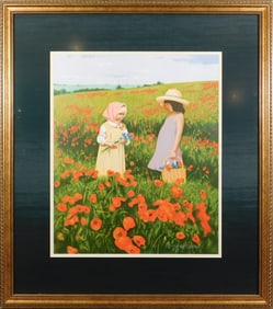 Bryan Evans: Girls in Poppy Field