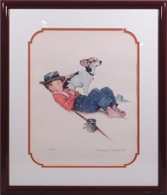 Norman Rockwell (American, 1874-1978): Puppy Love #2