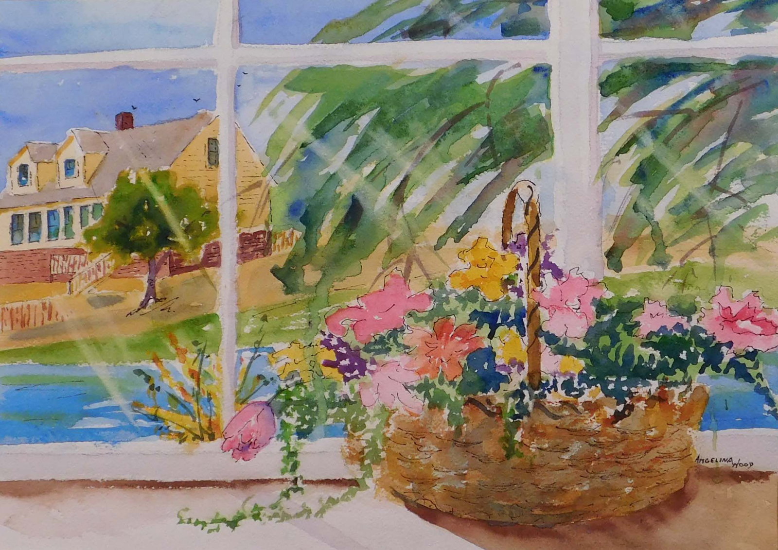 Angelina Wood: Basket of Flowers (1 of 5)