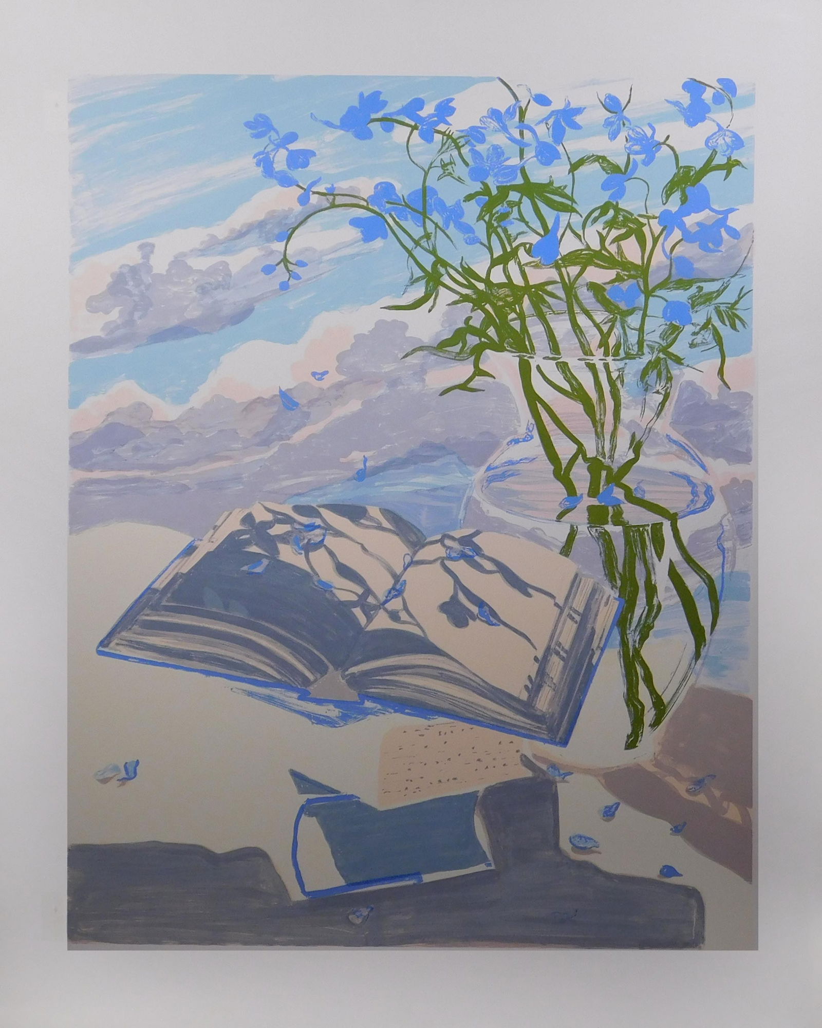 Harriet Shorr: Shadows on the Book: Harriet Shorr (American, 20th Century): Shadows on the Book, 1999. Serigraph on heavy archival paper, printer's proof 1/10. Signed and dated in pencil below. On heavy archival paper. Printed by