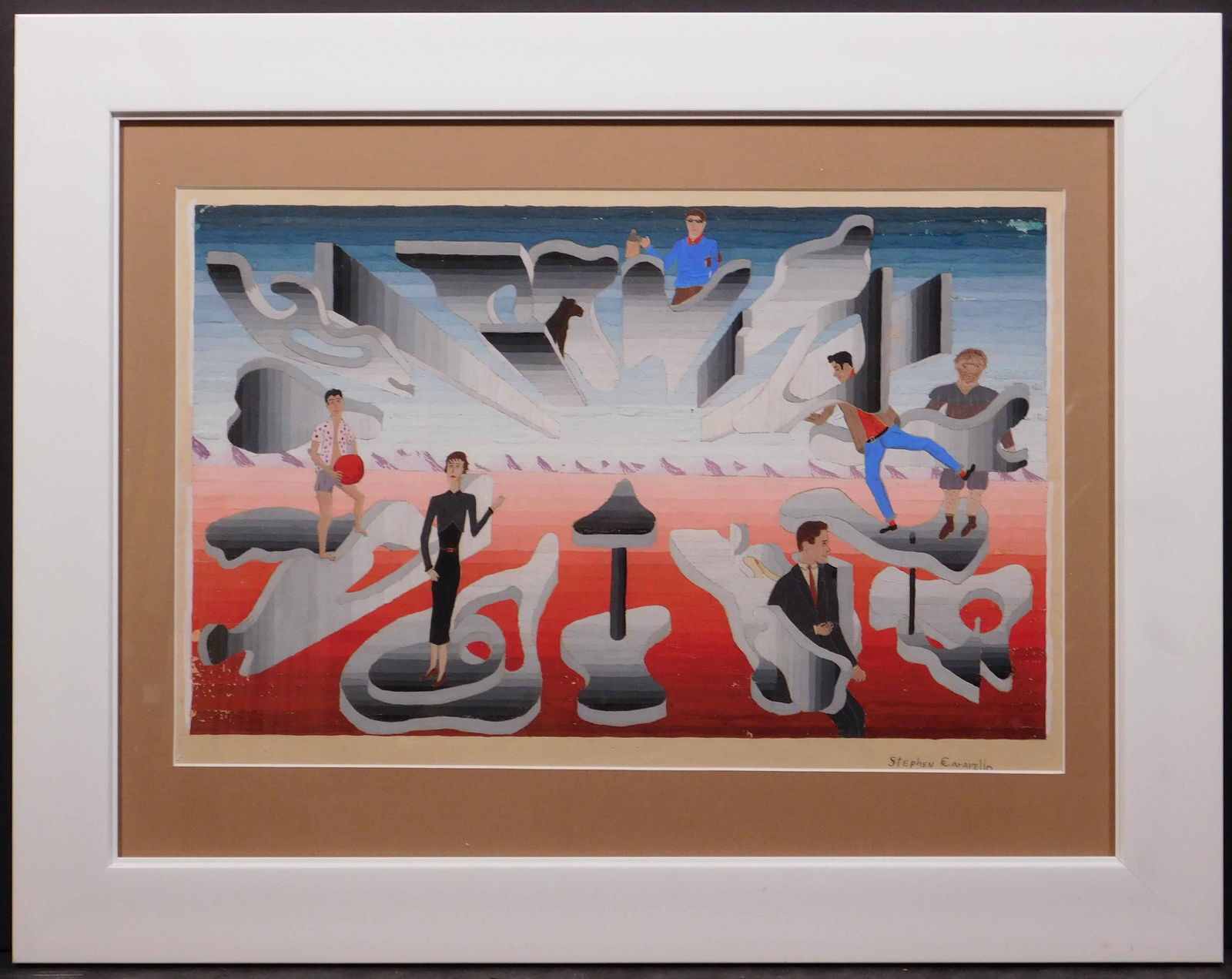 Stephen Caravello: Surreal Landscape with Figures (1 of 7)