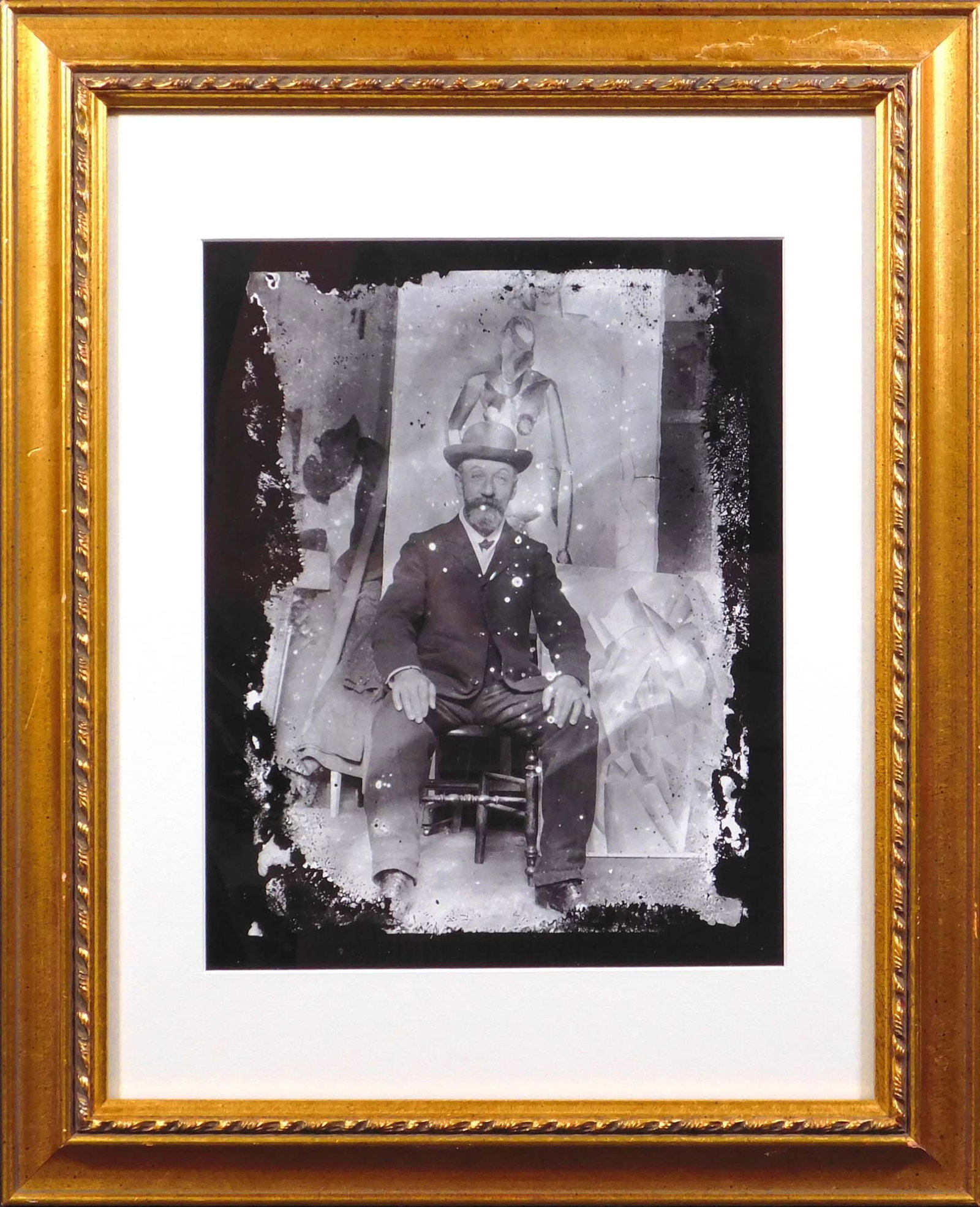 Pablo Picasso: Portrait of Clovis Sagot: Pablo Picasso (Spanish, 1881-1973): Portrait of Clovis Sagot, Frontal View, Paris, 1929. Sheet-fed gravure on paper, unsigned, framed., printed in 1990. Picasso was the most dominant and influential