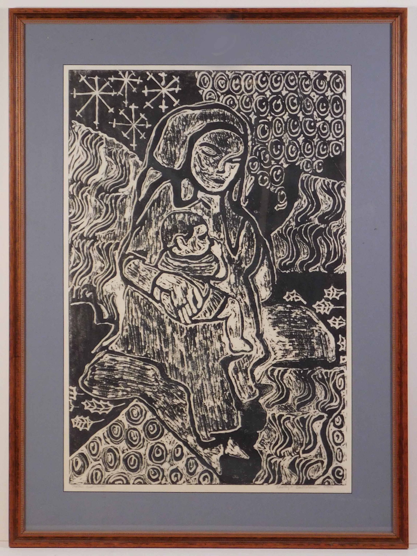 Dorothy Bartholomew: 1918 Etching Mother & Child (1 of 9)