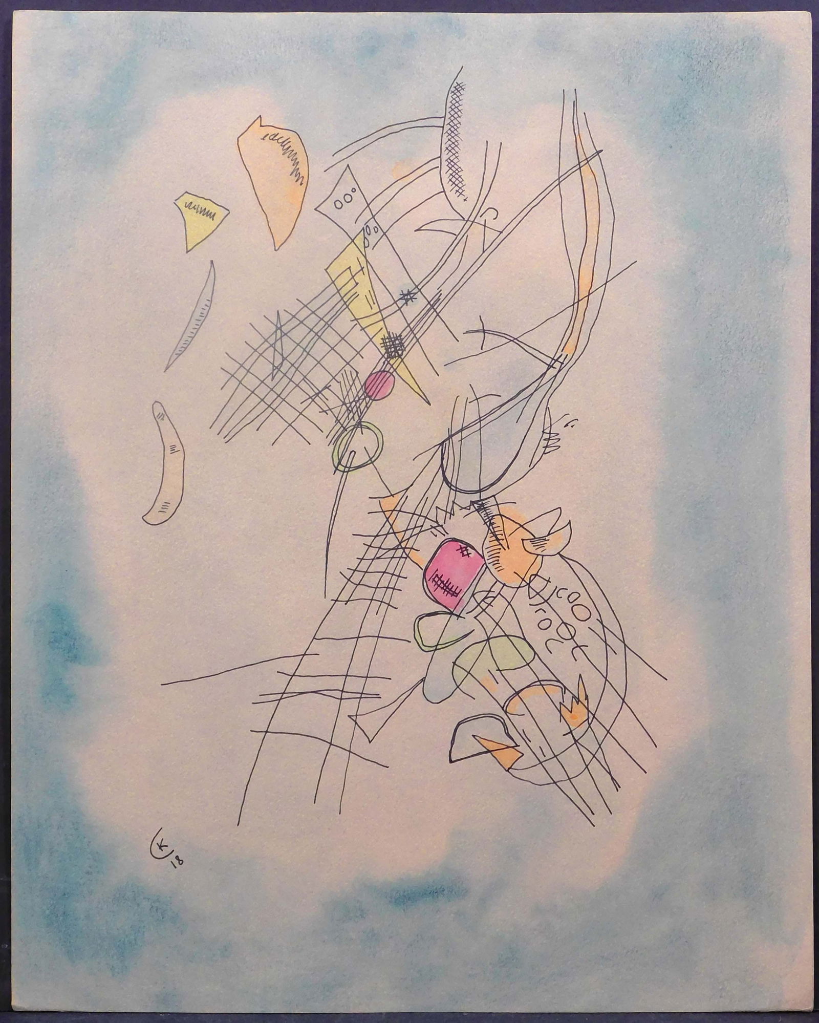 Wassily Vasilievich Kandinsky , Manner of: Abstract Composition (1 of 11)