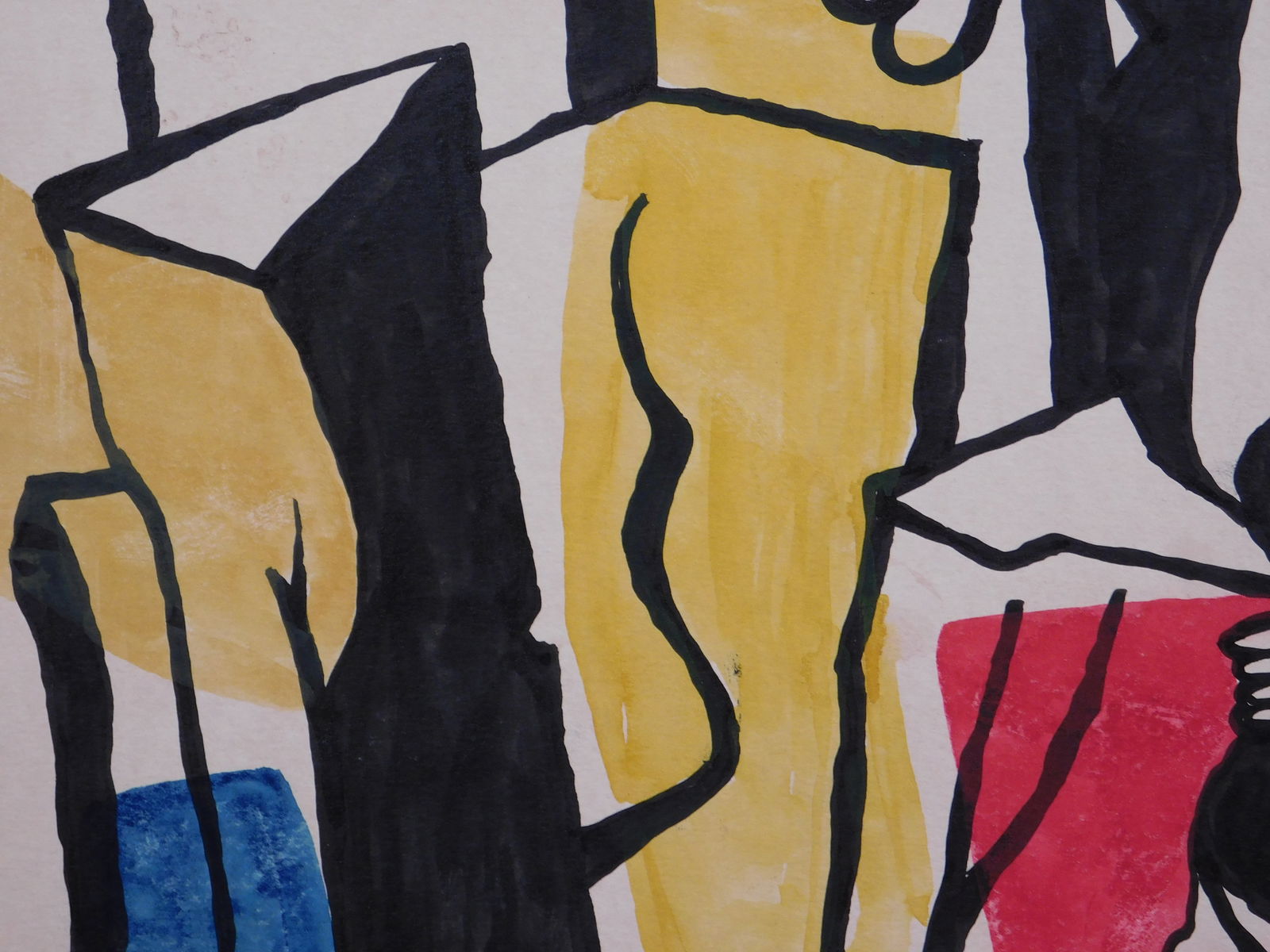 Fernand Leger, Attributed: Oiseau et troncs d'arbre - 8