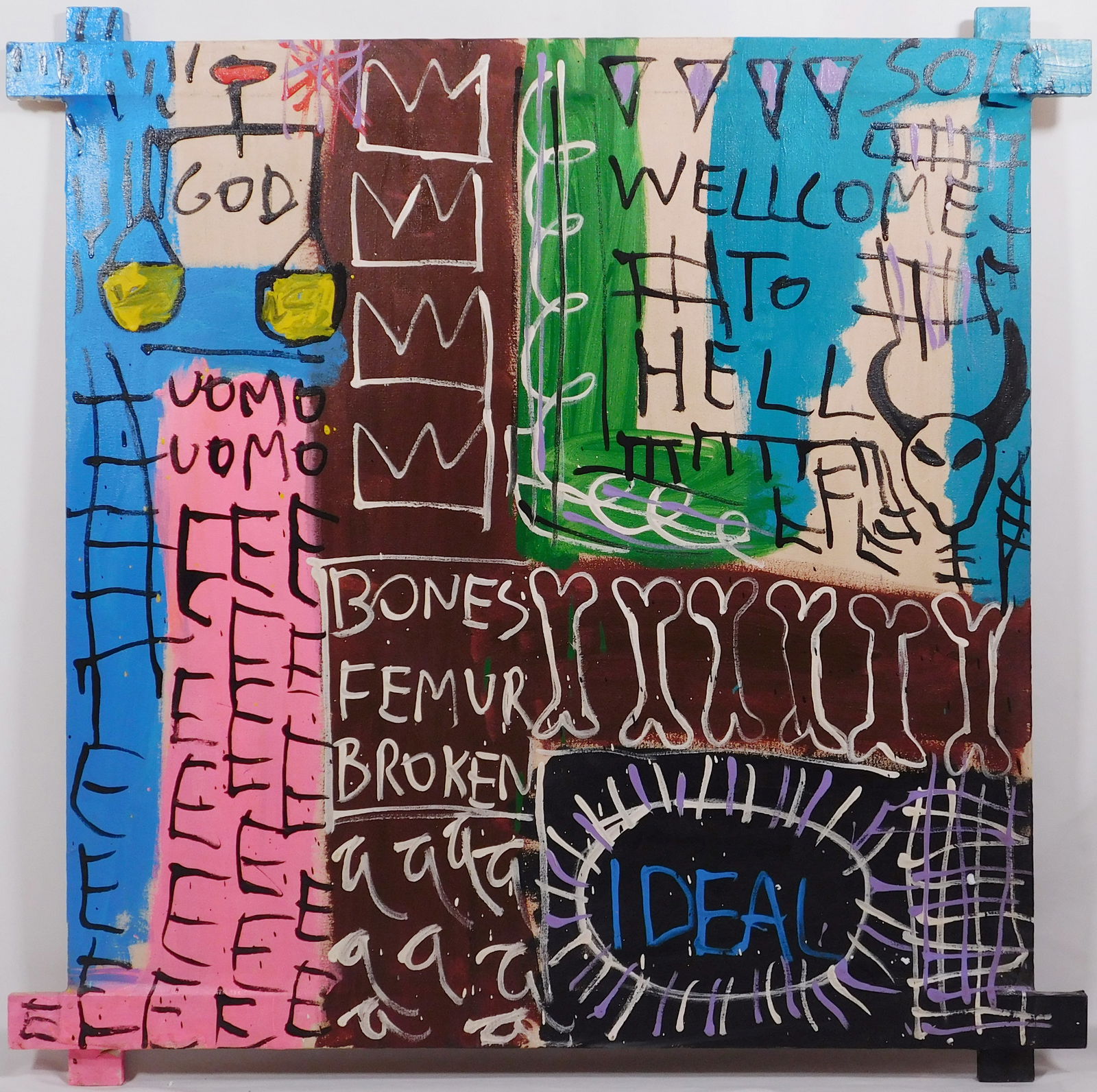 Jean-Michel Basquiat, Manner of: Bones Femur Broken (1 of 14)