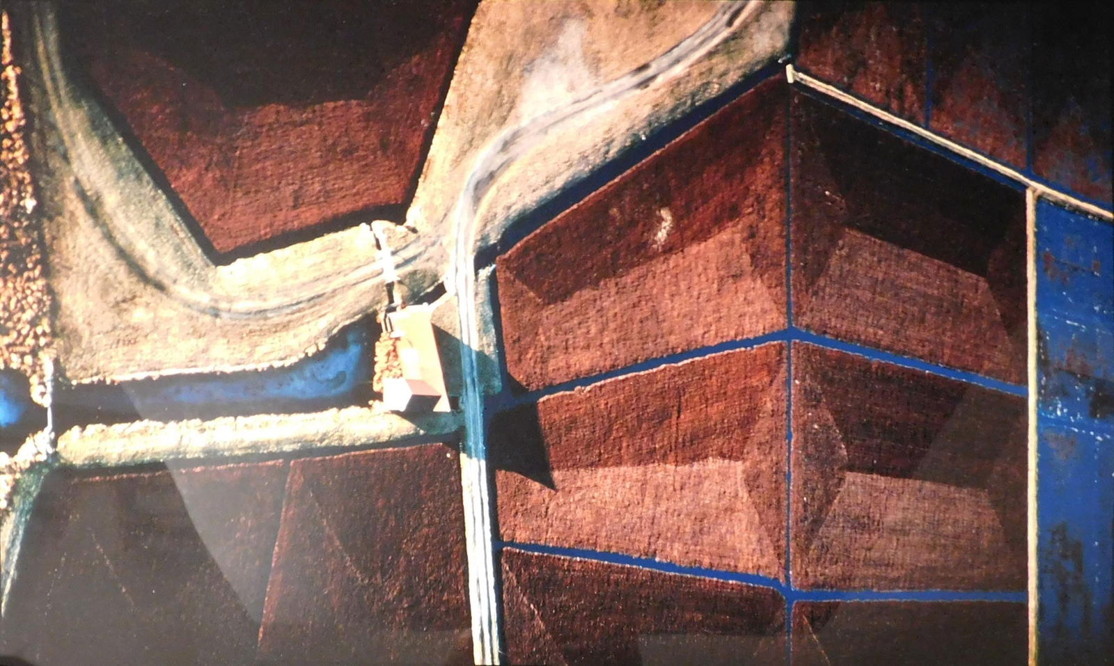 Alex MacLean: Farm House: Alexander S. MacLean ( American, 1947): Farm House. C-Print. Unframed. Signed verso. Alex MacLean is an American photographic artist who is best known for his aerial photographs. His photographs