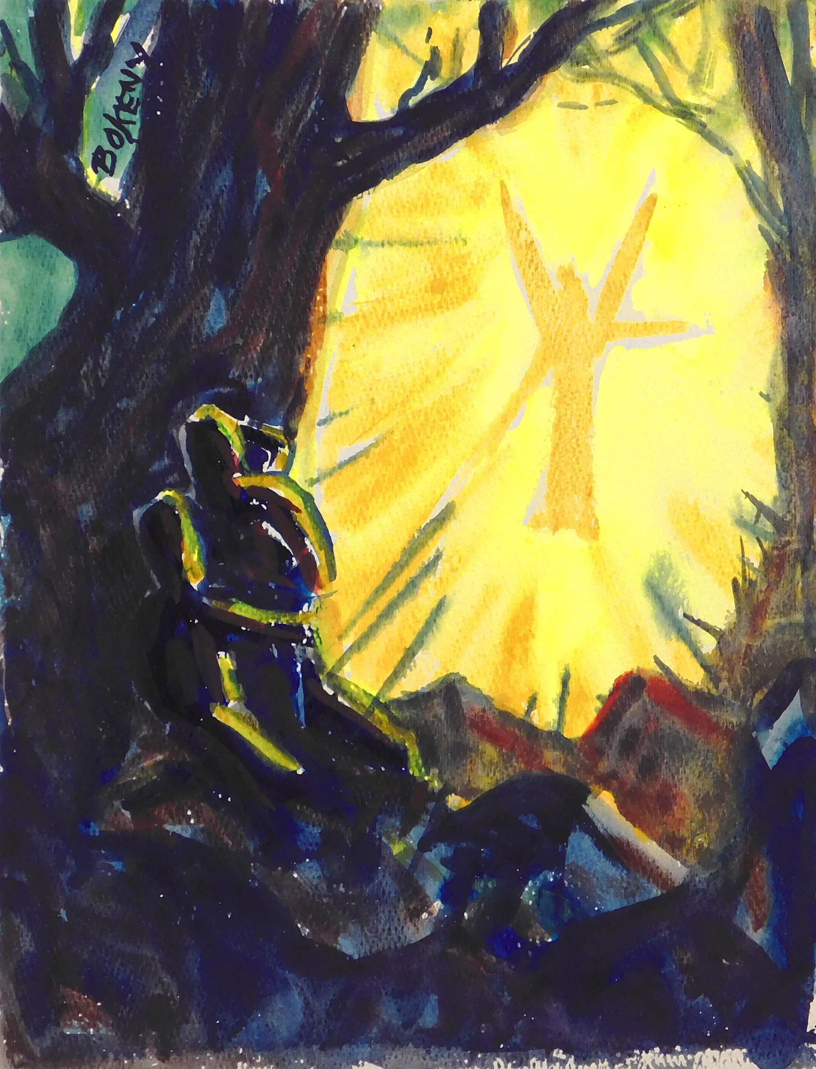 John Bokeny: Spiritual Scene in Forest (1 of 9)