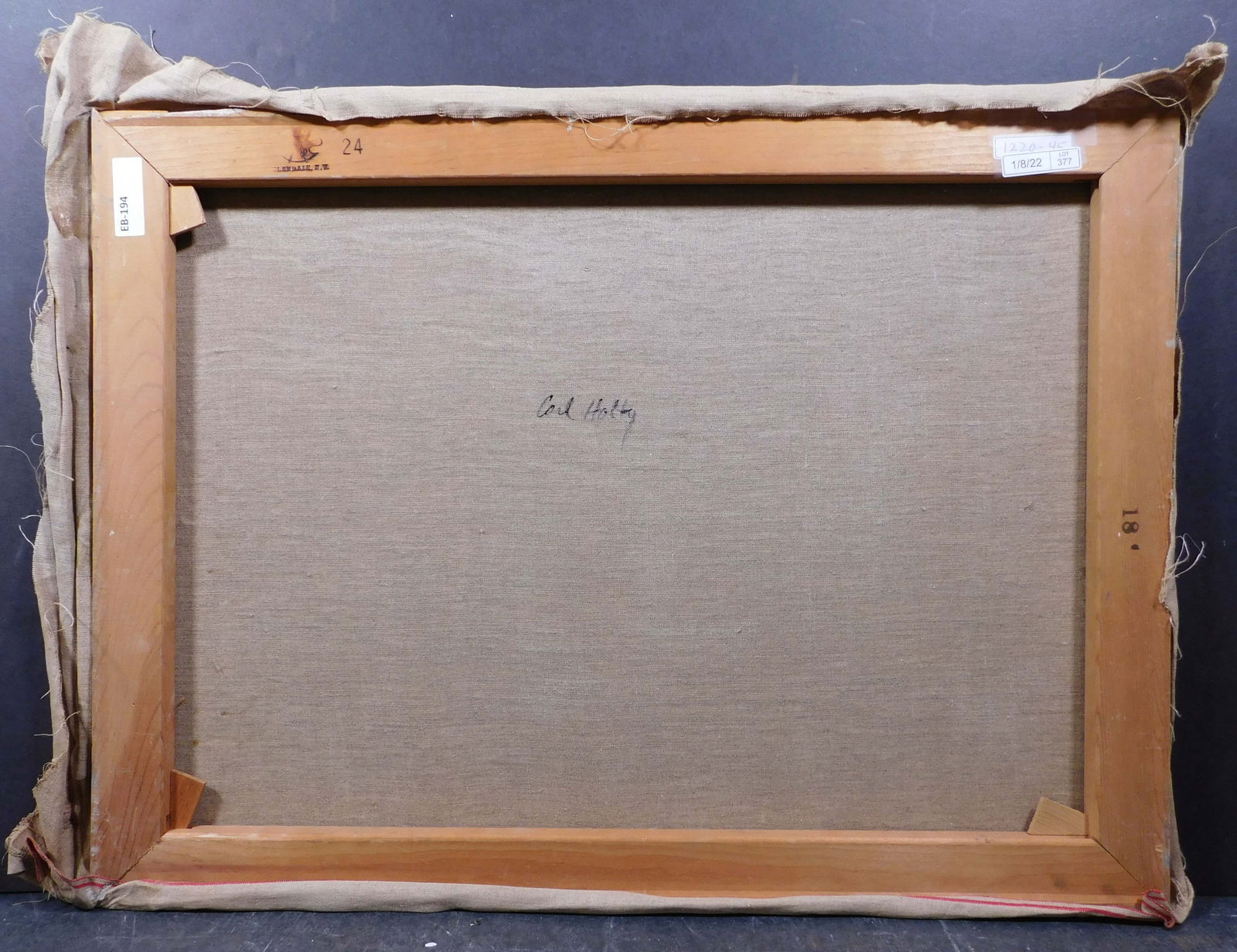 Carl Robert Holty, Attributed: Impressionist Winter Landscape - 12