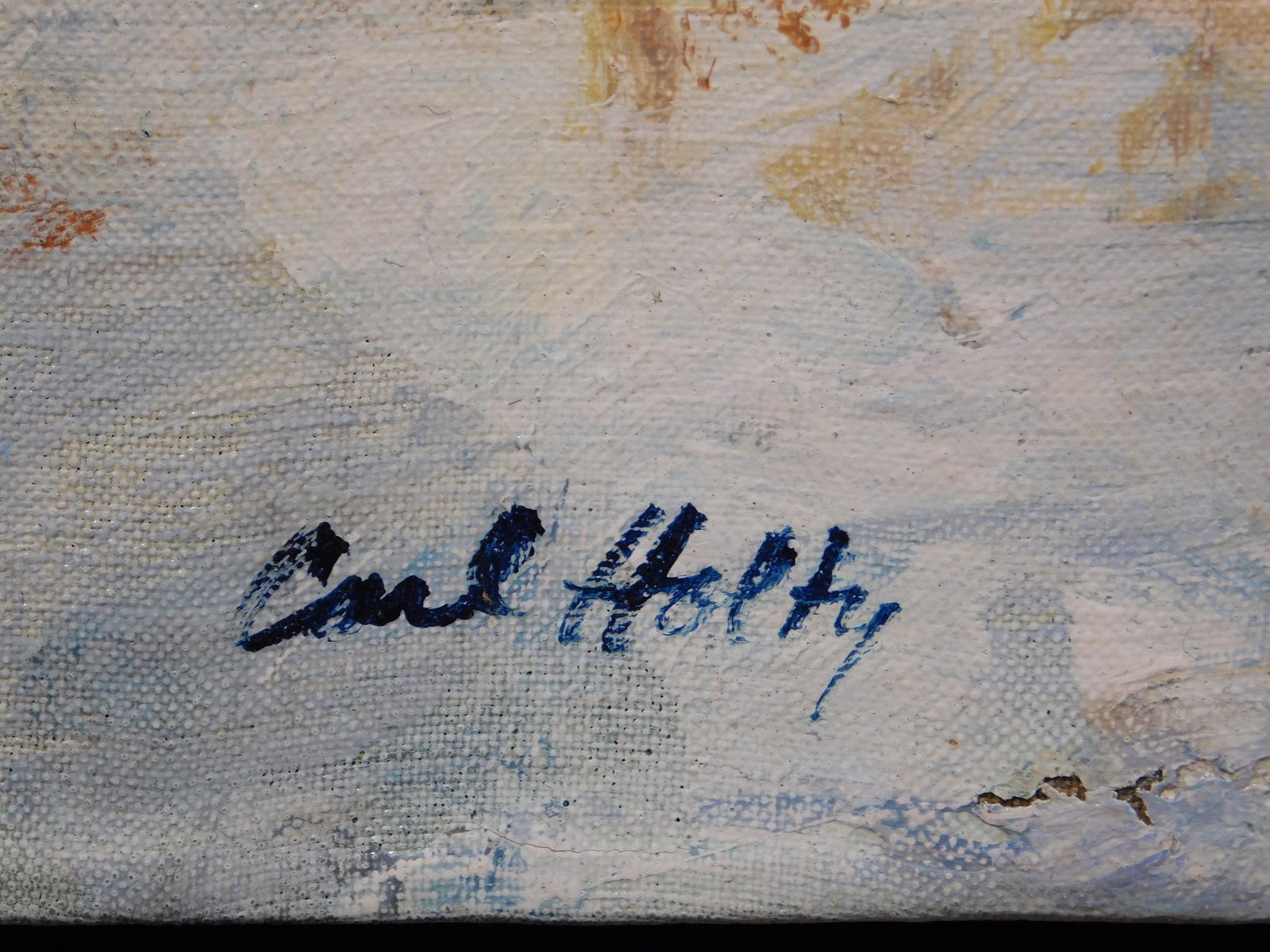 Carl Robert Holty, Attributed: Impressionist Winter Landscape - 3