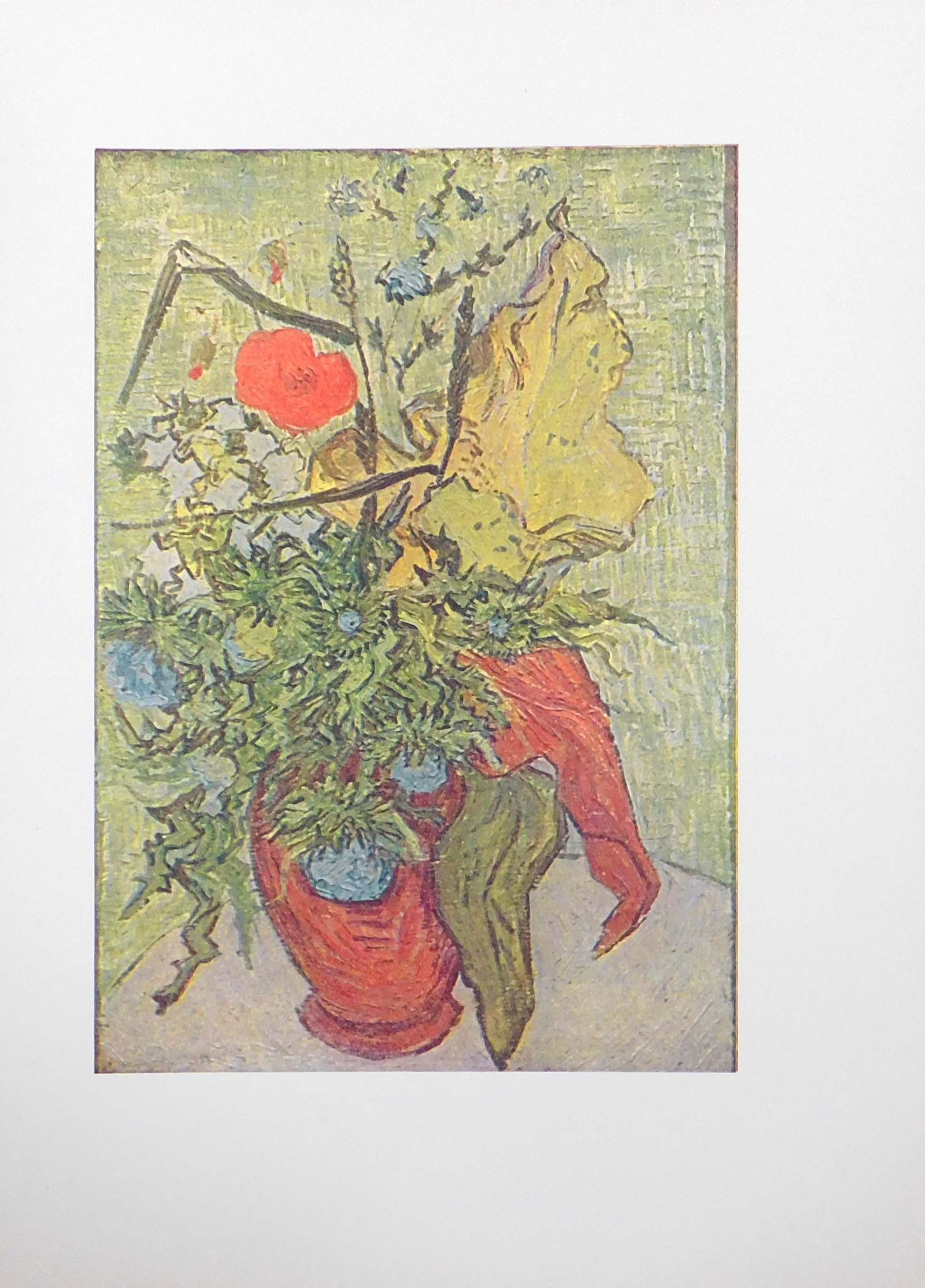 Vincent van Gogh: Bouquet des Champs XV: Vincent van Gogh (Dutch, 1853-1890): Bouquet des Champs XV. From the first edition of approximately 100 copies, color gravure. Published by J.B. de la Faille. Unsigned, unframed. This item is accompan