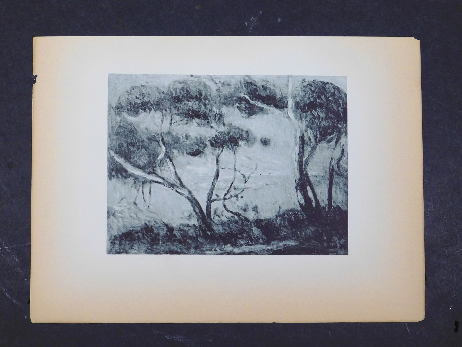 Pierre-Auguste Renoir: Le Cap d'Antibes: Pierre-Auguste Renoir (French, 1841-1919): Le Cap d'Antibes. Limited edition gravure print. Unsigned, un framed. Printed by D'Andre Marty, published by Cahiers d'Aujourd'Hui, ca 1915. This item is acc