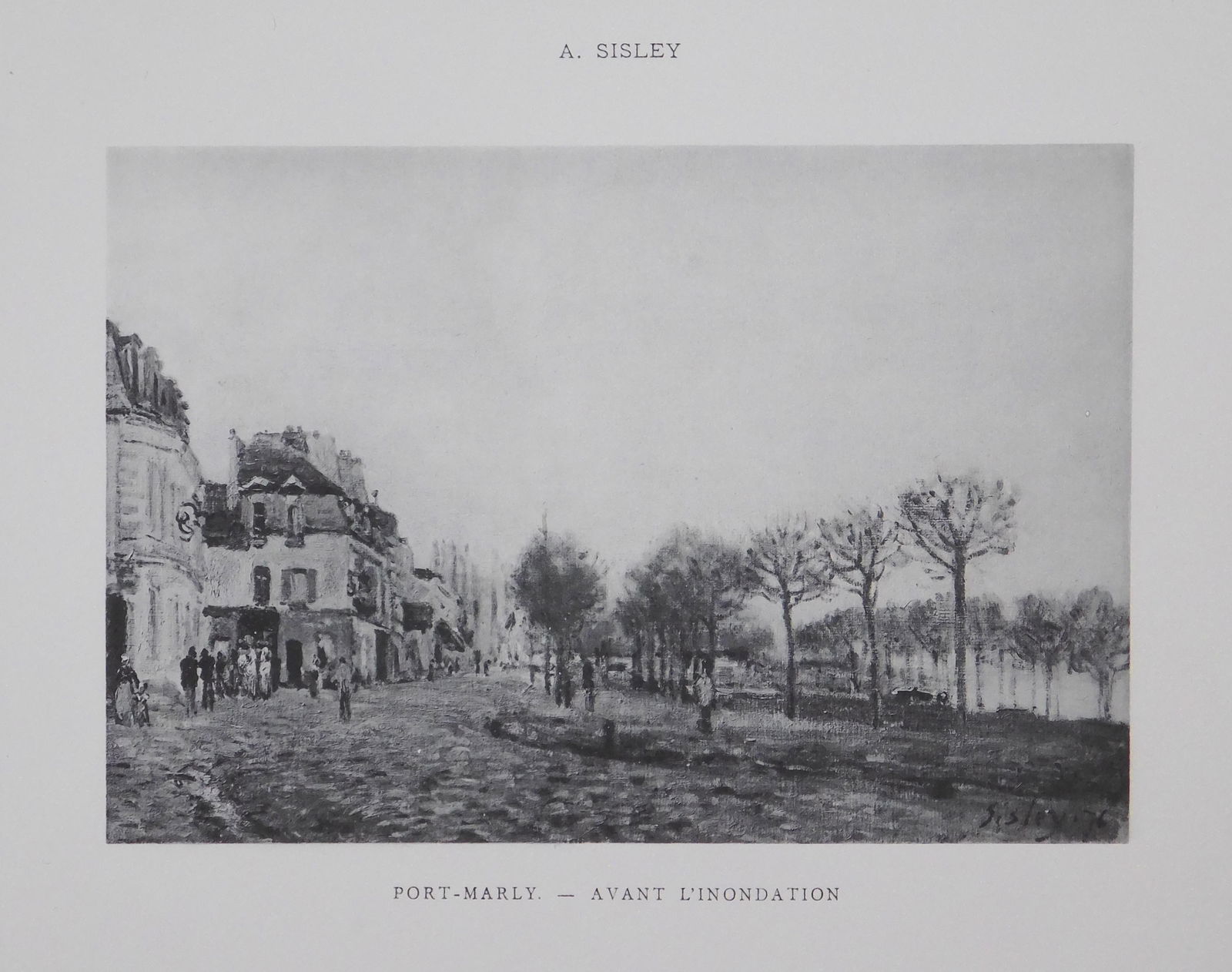 Alfred Sisley: Port-Marly-Avant L'Inondation (1 of 4)