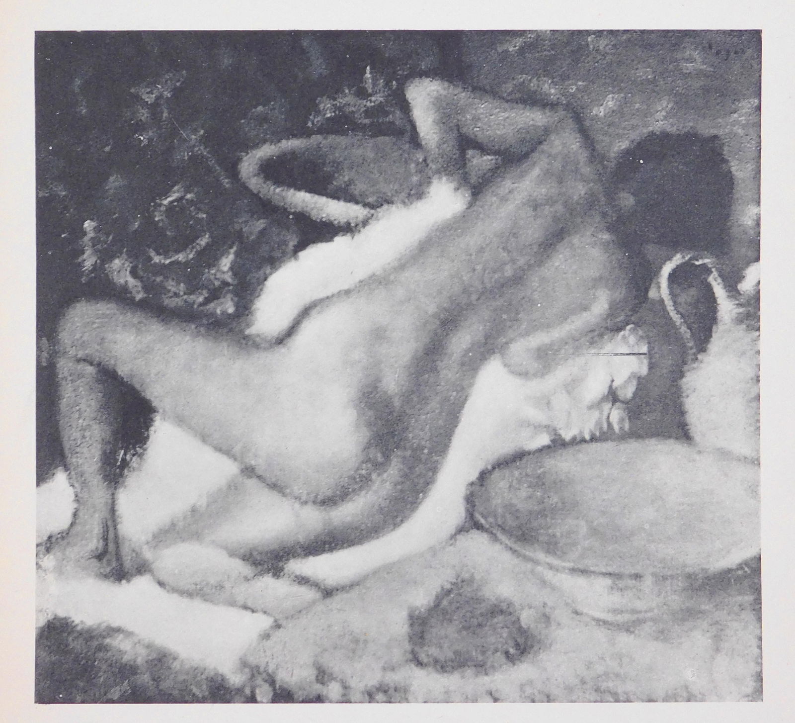 Edgar Degas: Apres le Bain LXX: Edgar Degas (French, 1834-1917): Apres le Bain LXX. Very rare, first English edition (of 400 prints) gravure prints, unsigned, unframed. Published by Meier Graeffe in association with Knopf-New