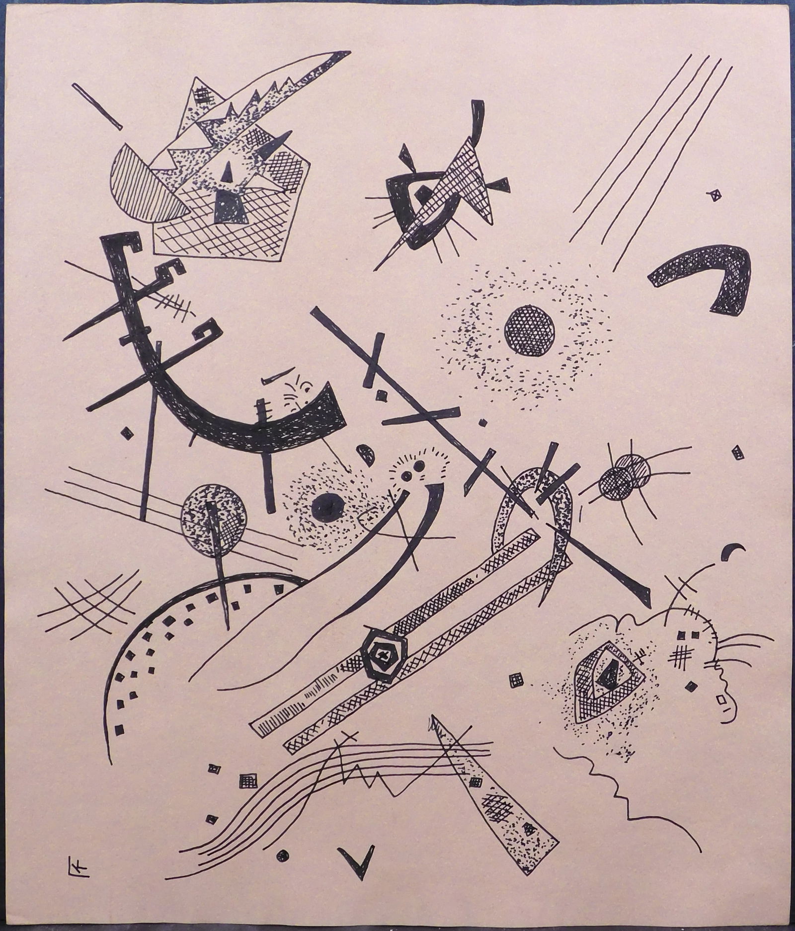 Wassily Kandinsky, Manner of: Abstract Composition (1 of 10)