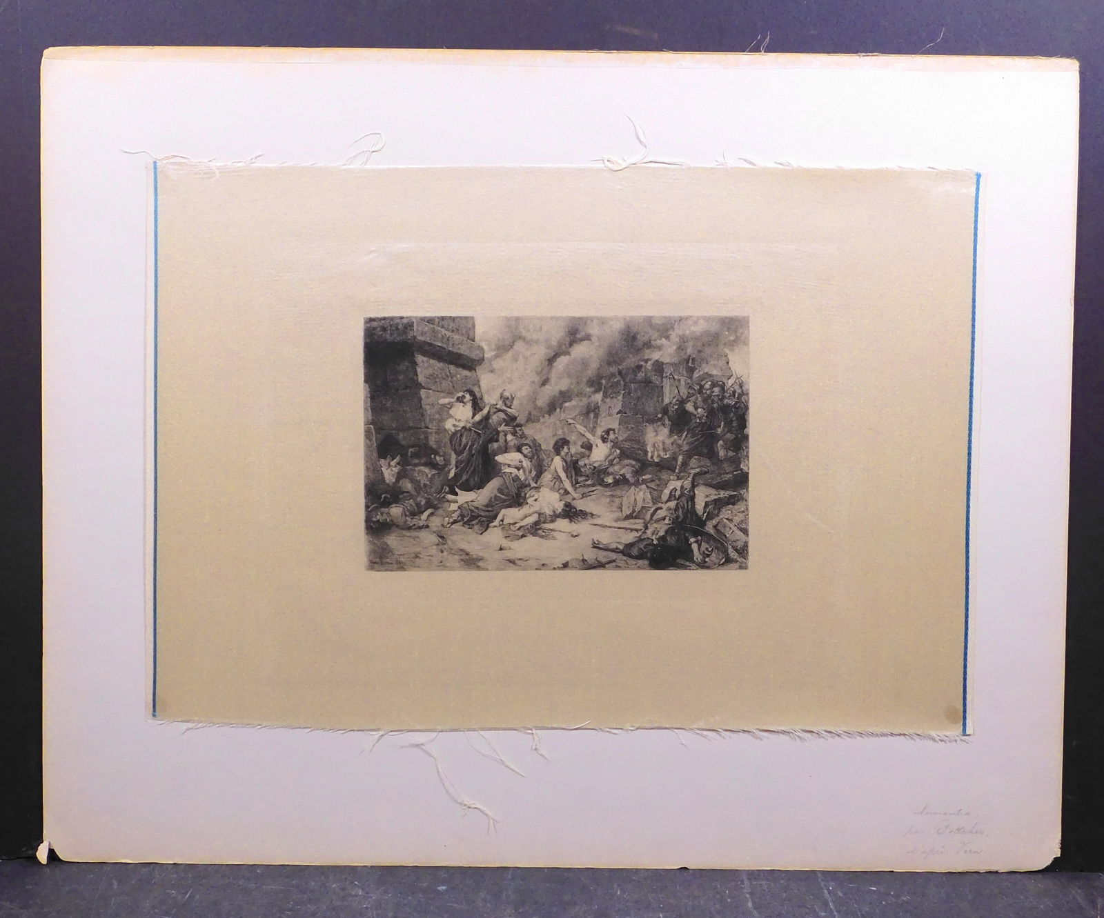 Classical Scene on Satin - 2