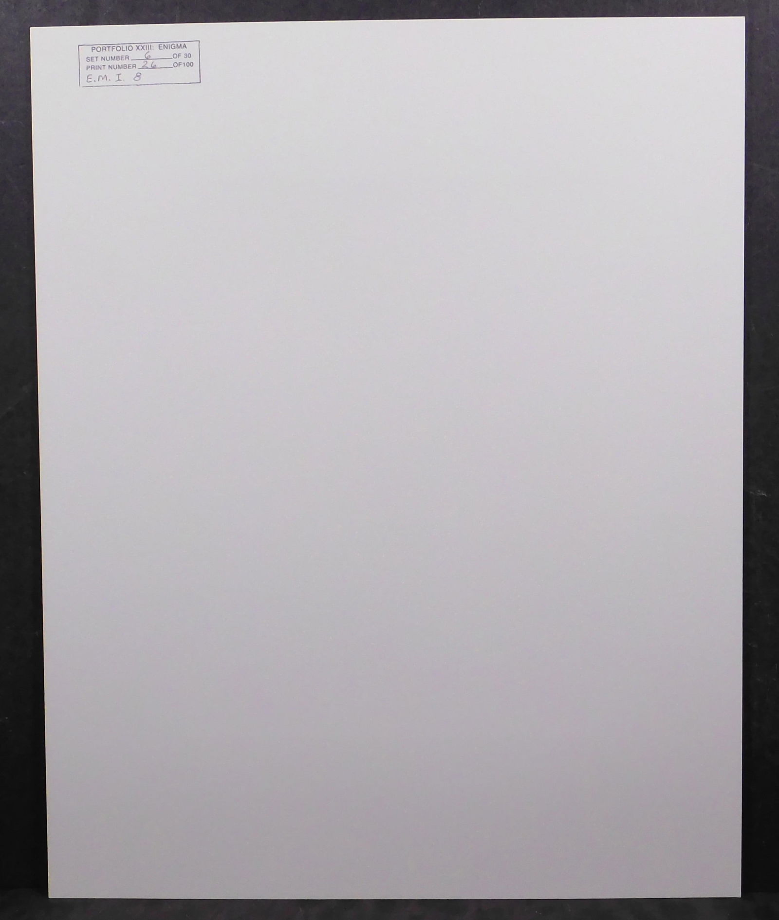 Howard Bond: E.M.I. 8 - 6