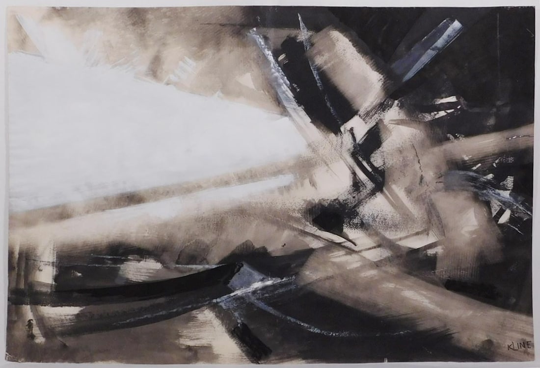 Franz Kline Attributed: Abstract Expressionist Composition (1 of 20)