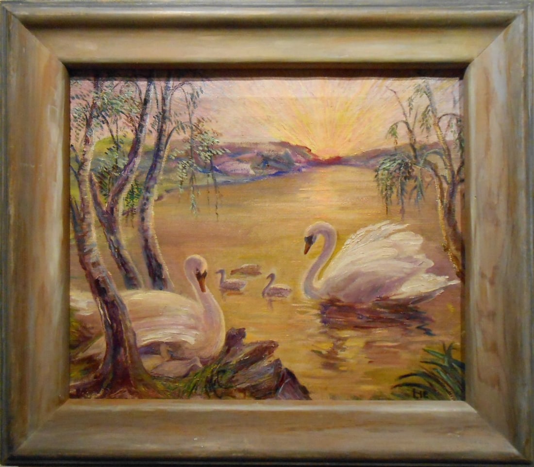 Lie: Impressionist Swans - 6