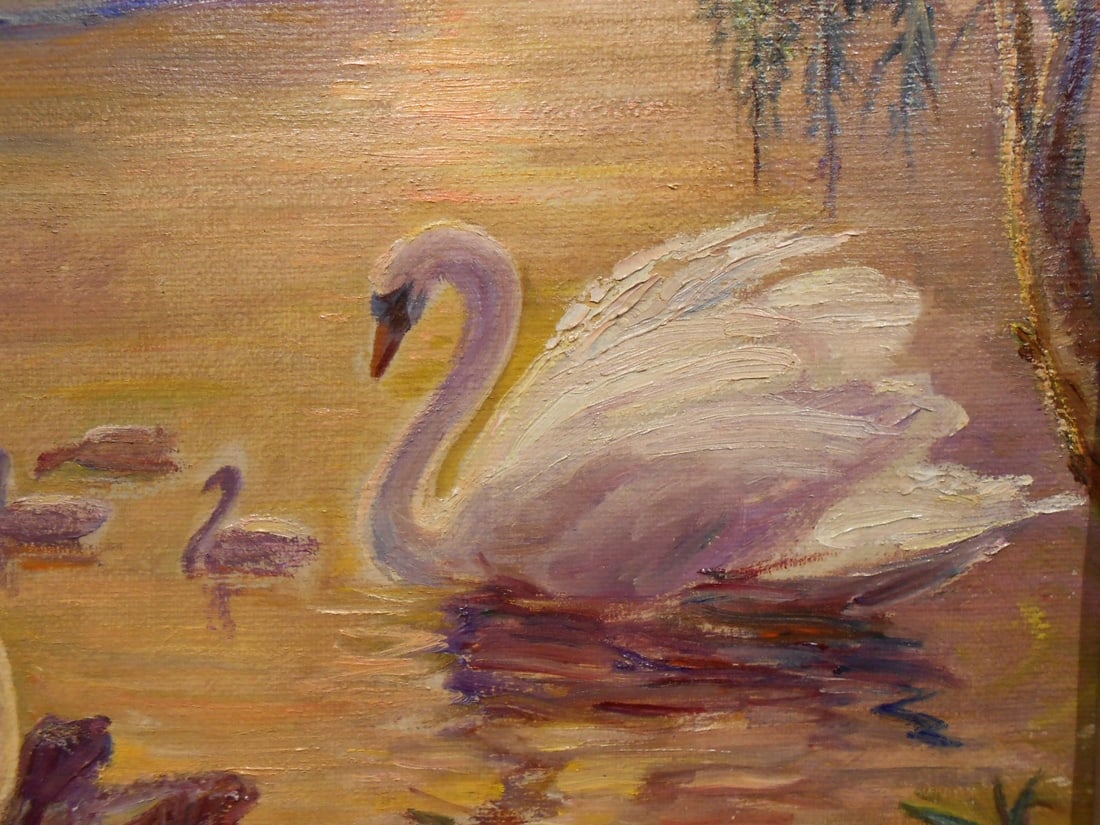 Lie: Impressionist Swans - 8