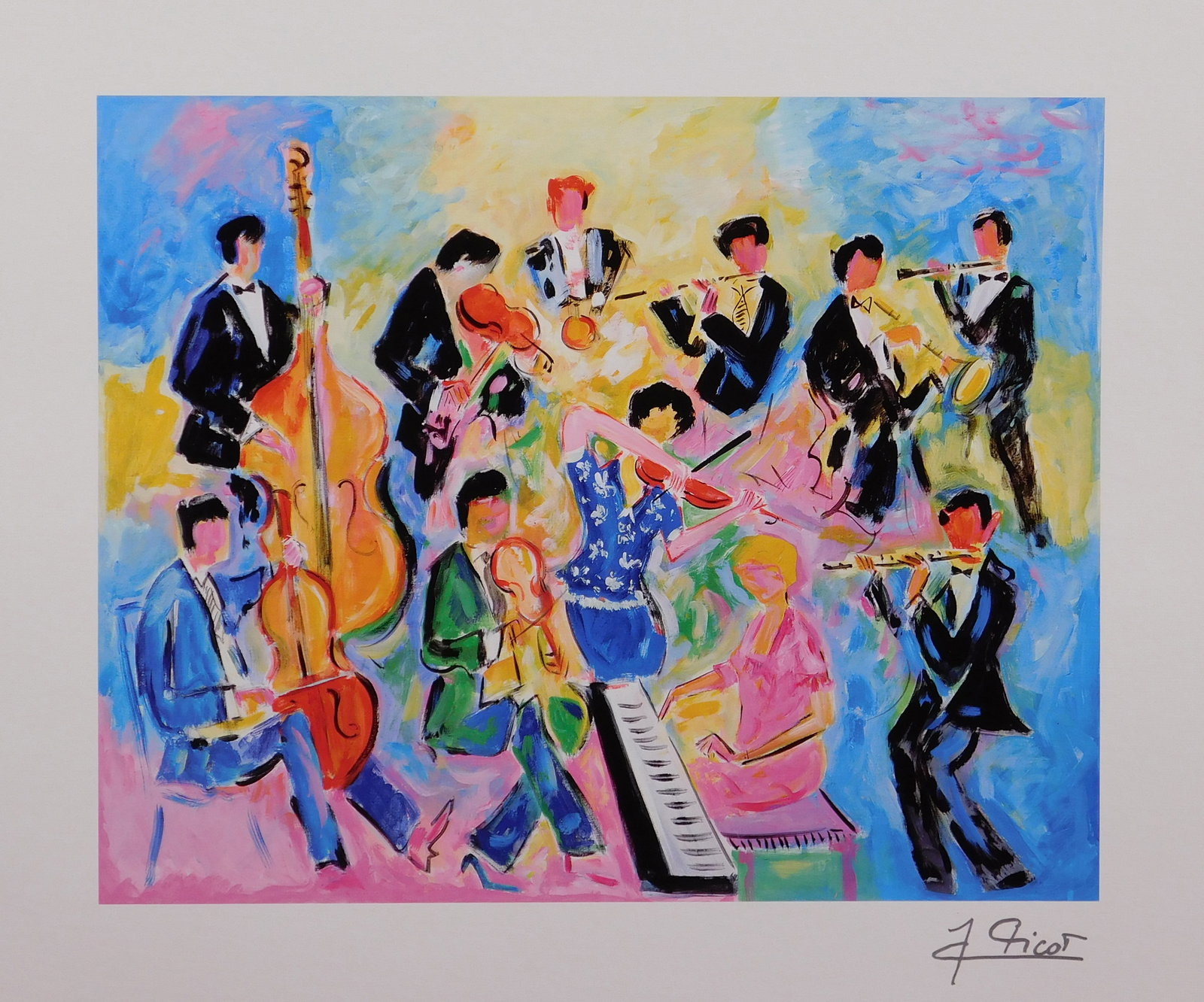 Jean-Claude Picot: Le Sacre du Printemps: Jean-Claude Picot (French, 1933 - 2020): Le Sacre du Printemps, 2003. Serilithograph in color on paper, signed in plate, unframed. This print is accompanied by a COA from Park West Gallery. Jean