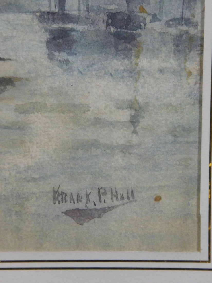 Frank P. Hall: Harbor Scene - 2