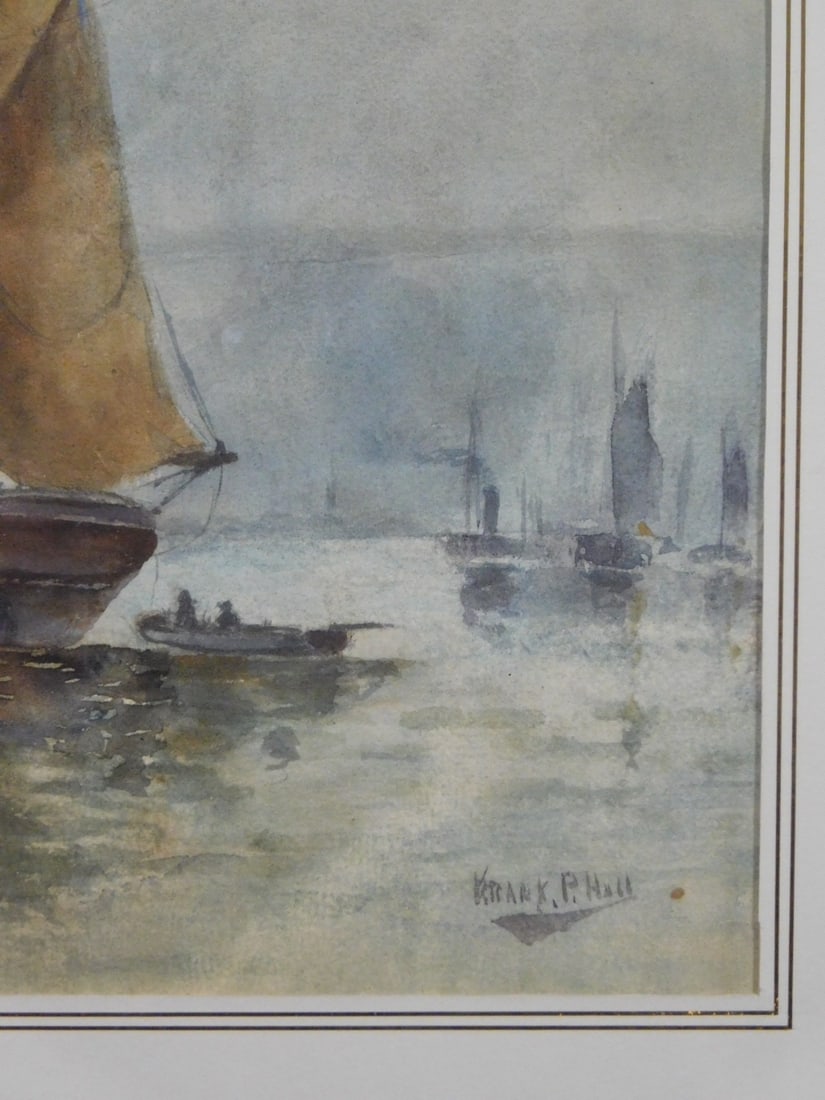 Frank P. Hall: Harbor Scene - 4