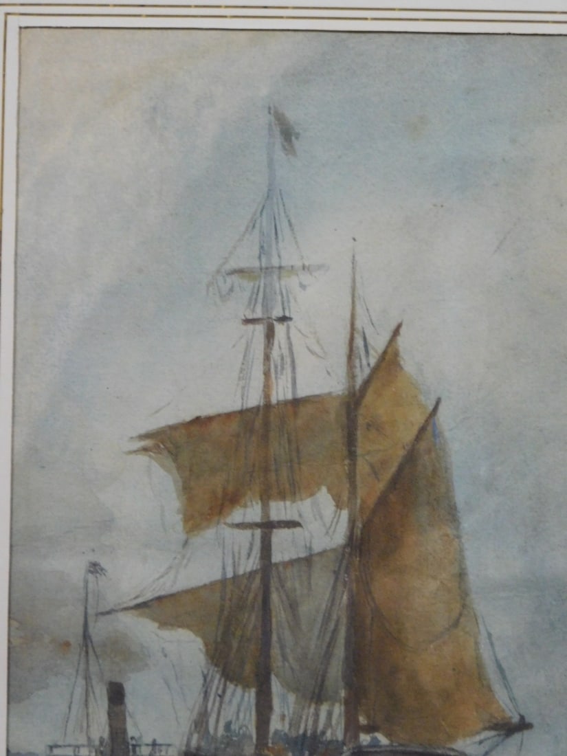 Frank P. Hall: Harbor Scene - 6