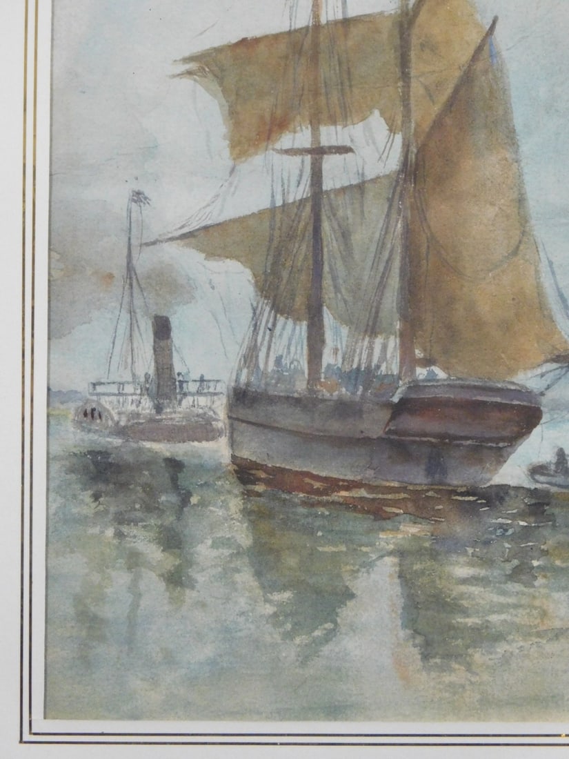 Frank P. Hall: Harbor Scene - 7