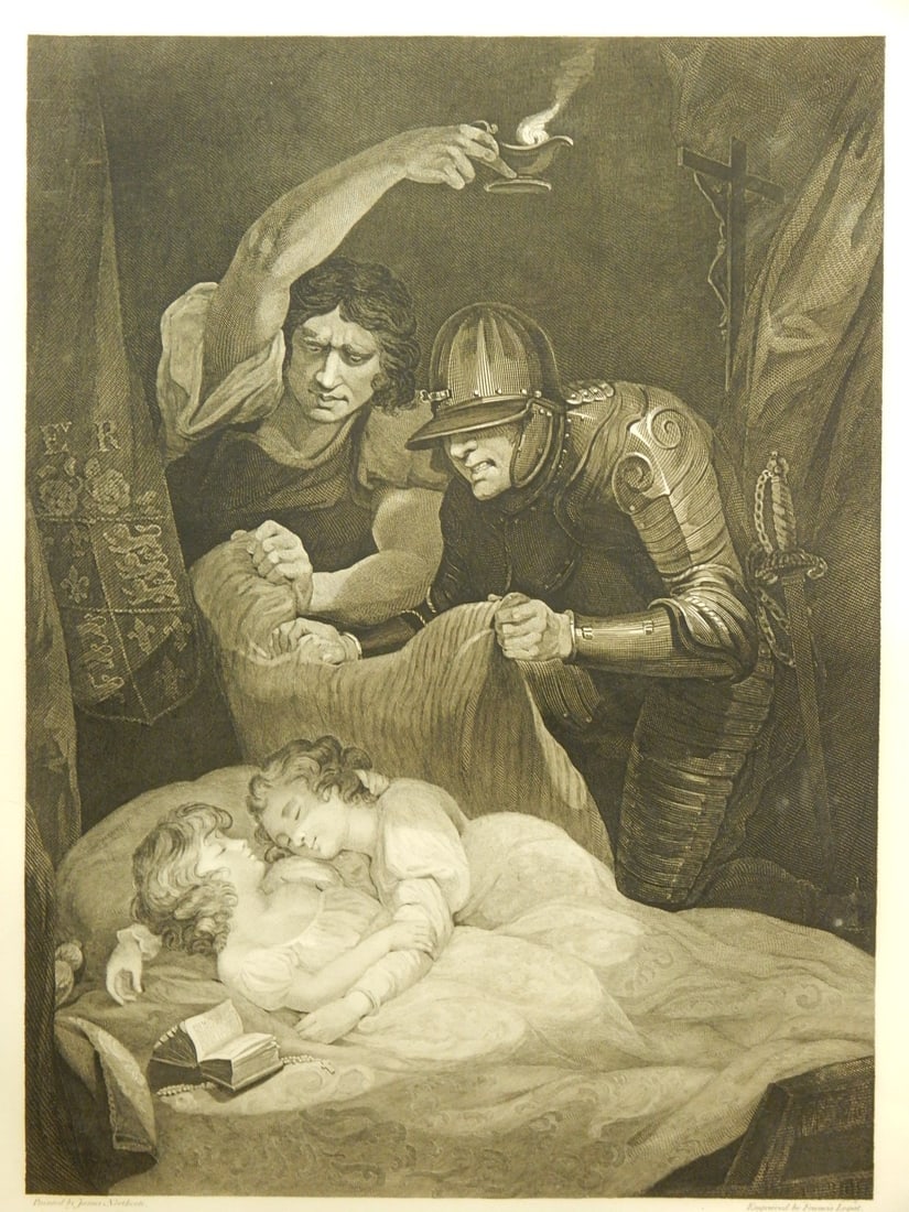 Francis Legat after James Northcote: King Richard the Third, Act IV Scene III: Francis Legat after James Northcote: King Richard the Third, Act IV Scene III, for the "Shakespeare (sic) Gallery by John Boydell, London, 1795), engraving on paper, 1795, Dimensions: 22 1/2 x 27 2/3 