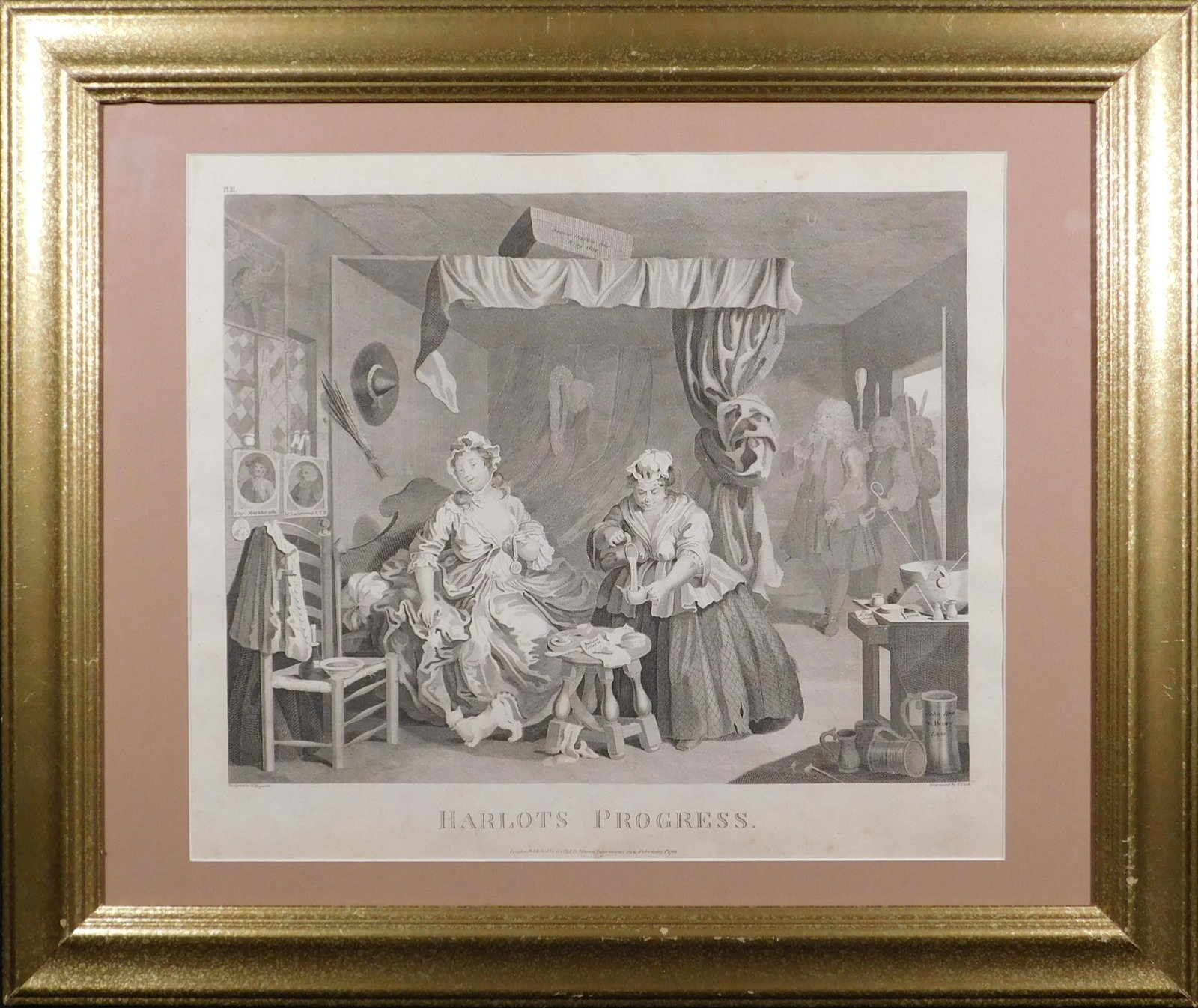 William Hogarth: A Harlot's Progress, Plate 3: William Hogarth (British, 1697 - 1764): A Harlot's Progress, Plate 3, Etching and Engraving on wove paper, Engraved by T. Cooh London, Published by G. G. frj. Robinson, Paternoster Row, February 1st
