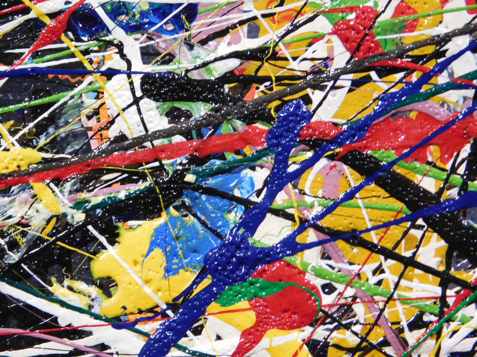Jackson Pollock, Manner of : Abstract Composition - 10