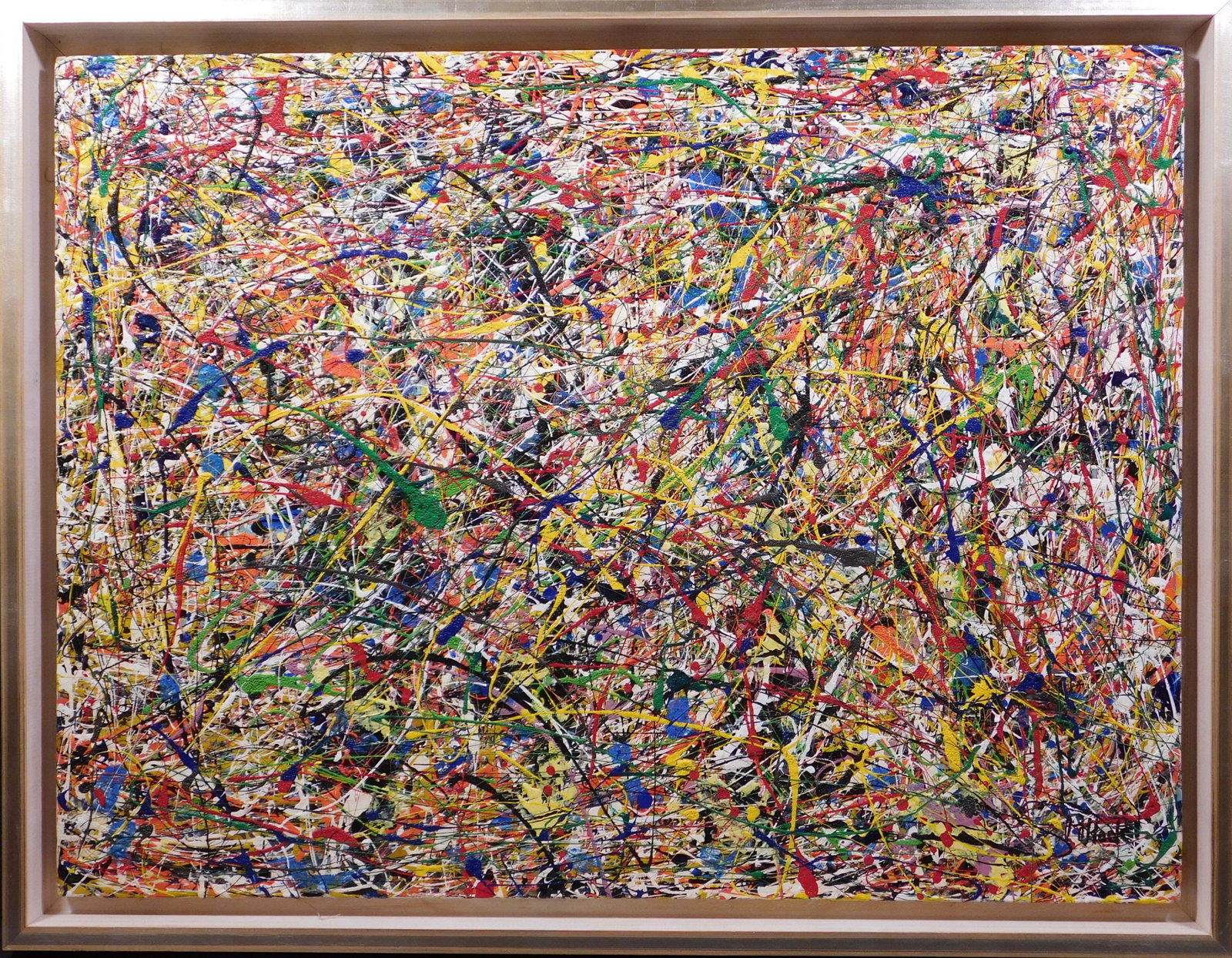 Jackson Pollock, Manner of : Abstract Composition - 2