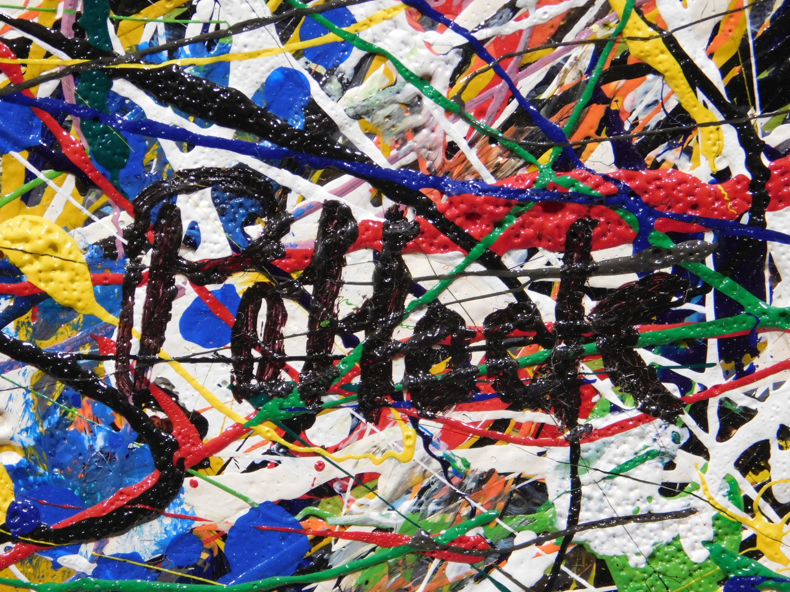 Jackson Pollock, Manner of : Abstract Composition - 3
